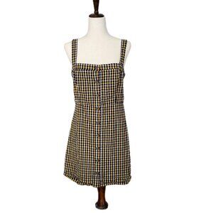 Hollister Plaid Gingham Mod Mini Dress Clueless Y2K Skater